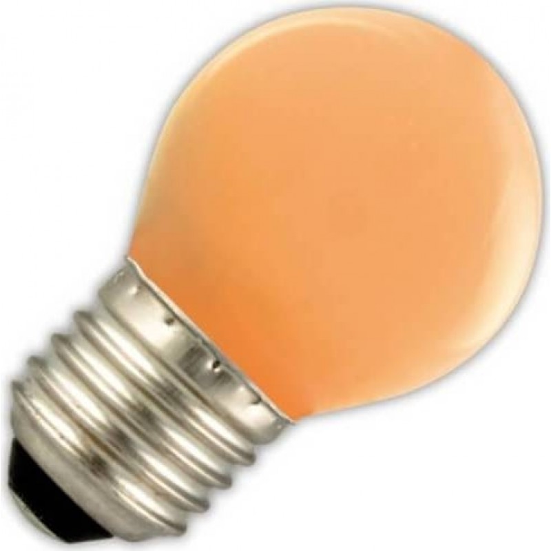 calex e27 1 watt led kogellamp 240v 12lm oranje