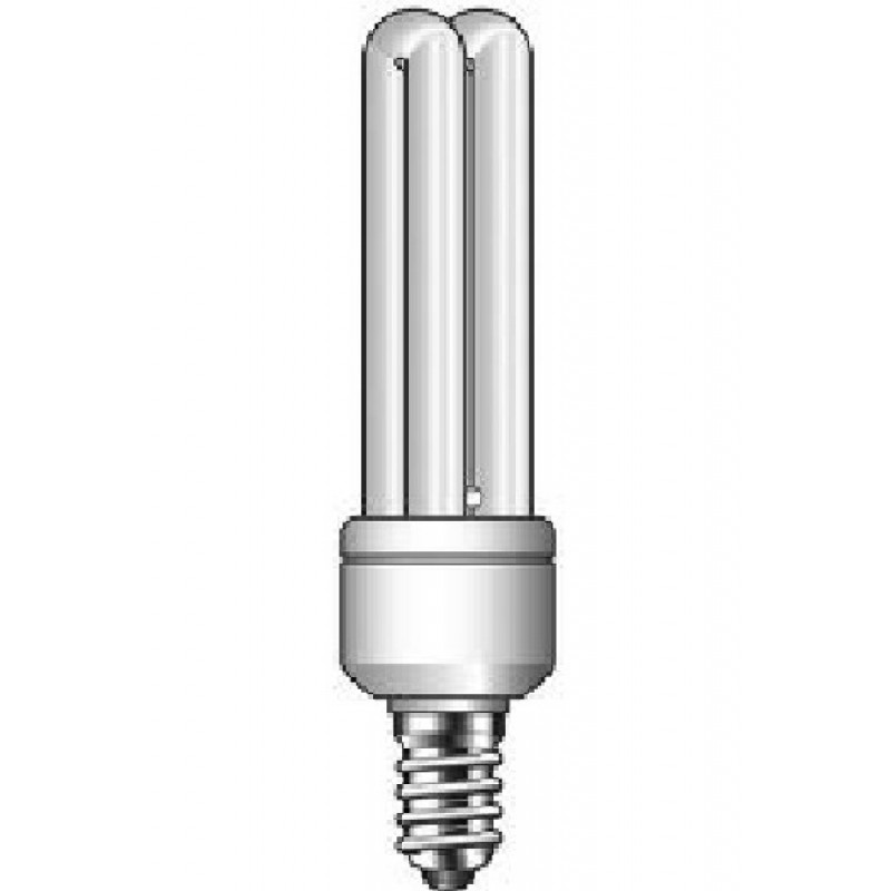 een keer Gang proza Calex spaarlamp E14 9 watt Cool white 130 volt