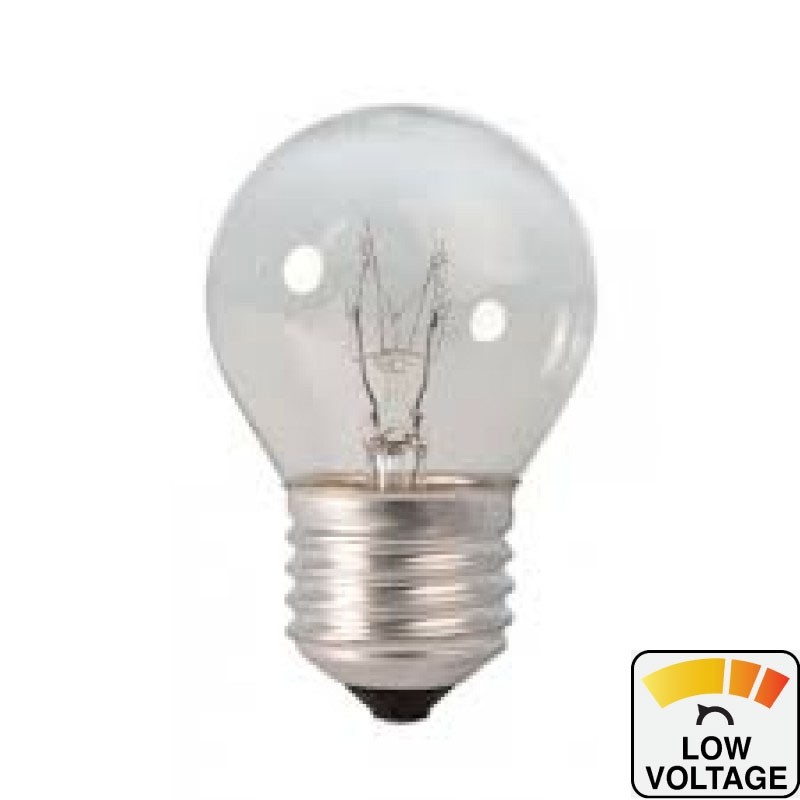Eik Uitstroom ventilator Calex Ball lamp 24 Volt 25W E27 clear